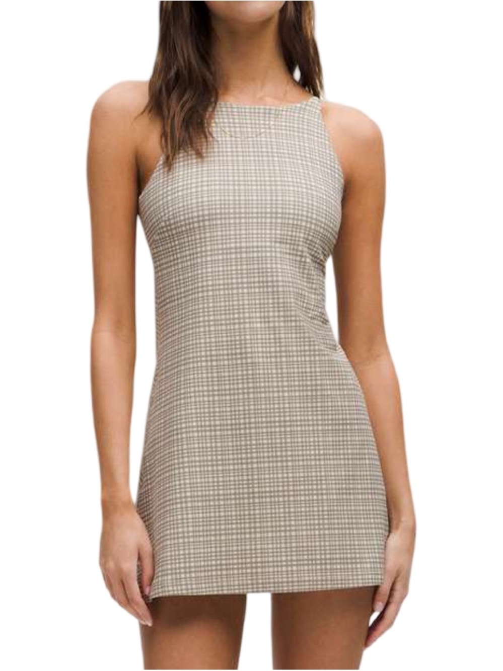 *LIMITED EDITION* lululemon align dress C/D cup light support in glow grid ivory